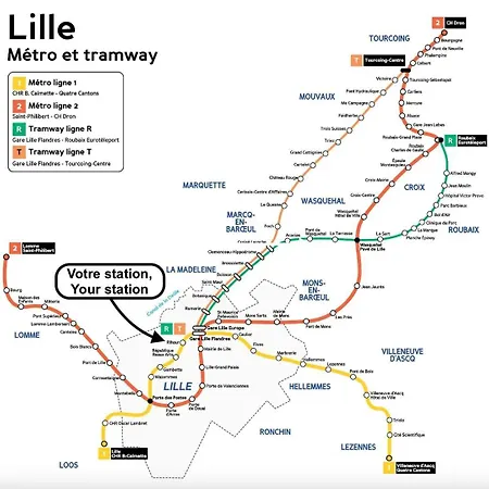 Vieux - Beautiful Neat And Bright Apartmán Lille